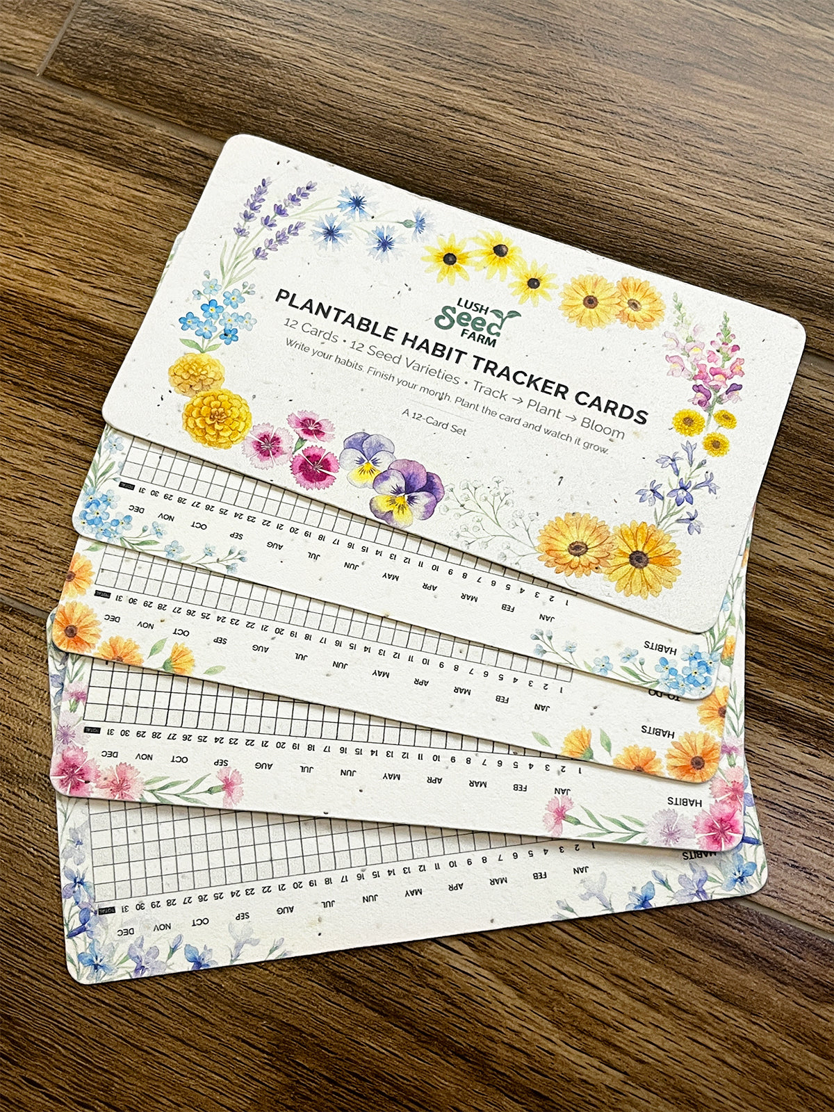Plantable Habit Tracker Cards