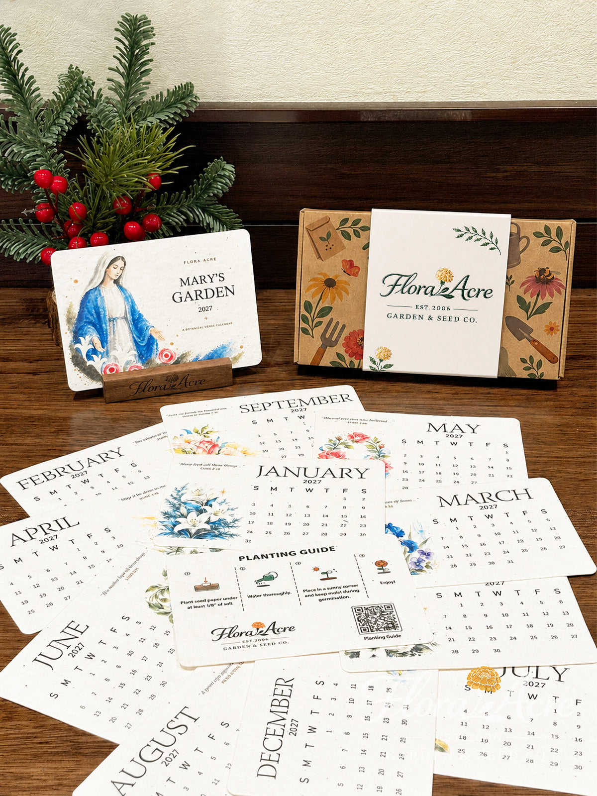 ✨Labor Day Pre-Sale 45% OFF🌱Eco-Friendly Plantable Grace Seed Calendar 2027