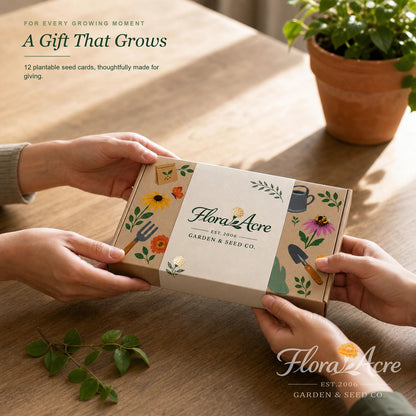 Flora Acre — 12 Plantable Seed Cards - Flora Acre