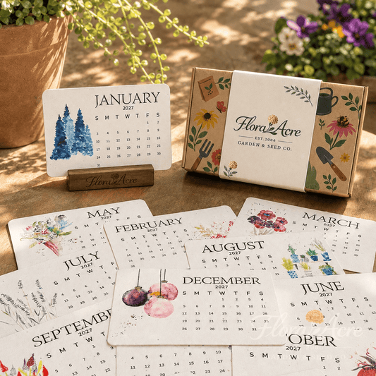 Flora-Acre Plantable Seed Calendar 2027 - Flora Acre